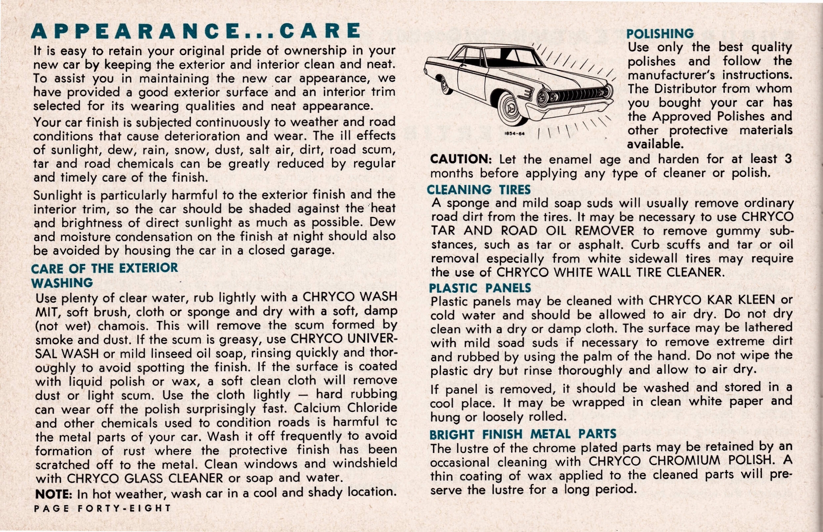 1964 Dodge Owner Information Package